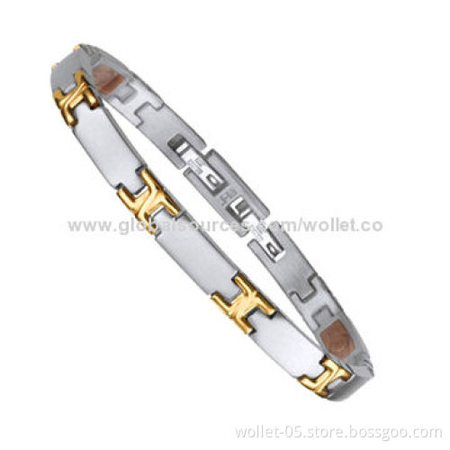 Fashion Therapy Bracelet, Made of IPG Plating 316L Stainless Steel, OEM or ODM Orders Welcomed